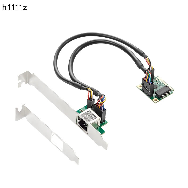 Mini PCI Express Network Card 10/100/1000Mb Gigabit Ethernet Adapter RJ45 Port LAN Controller NIC Realtek 8111H Chip for Desktop