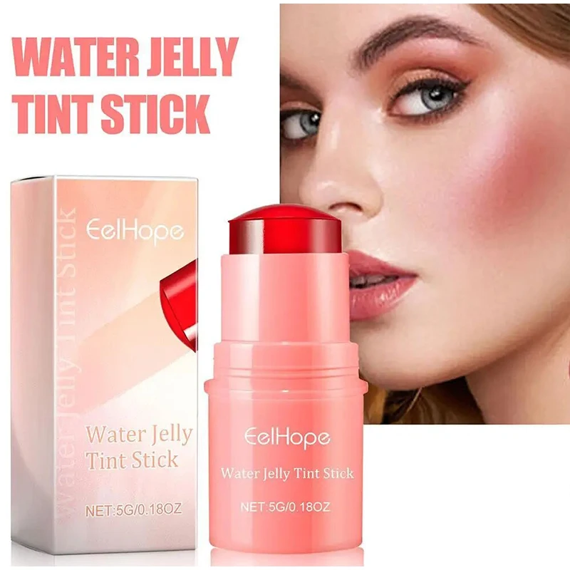 3-in-1 Wangen lippe getönt befeuchtet Rouge Stick Augen Wange Lippe aufhellen Creme Wasser Gelee Tönung Stick matte Kontur Make-up 25g