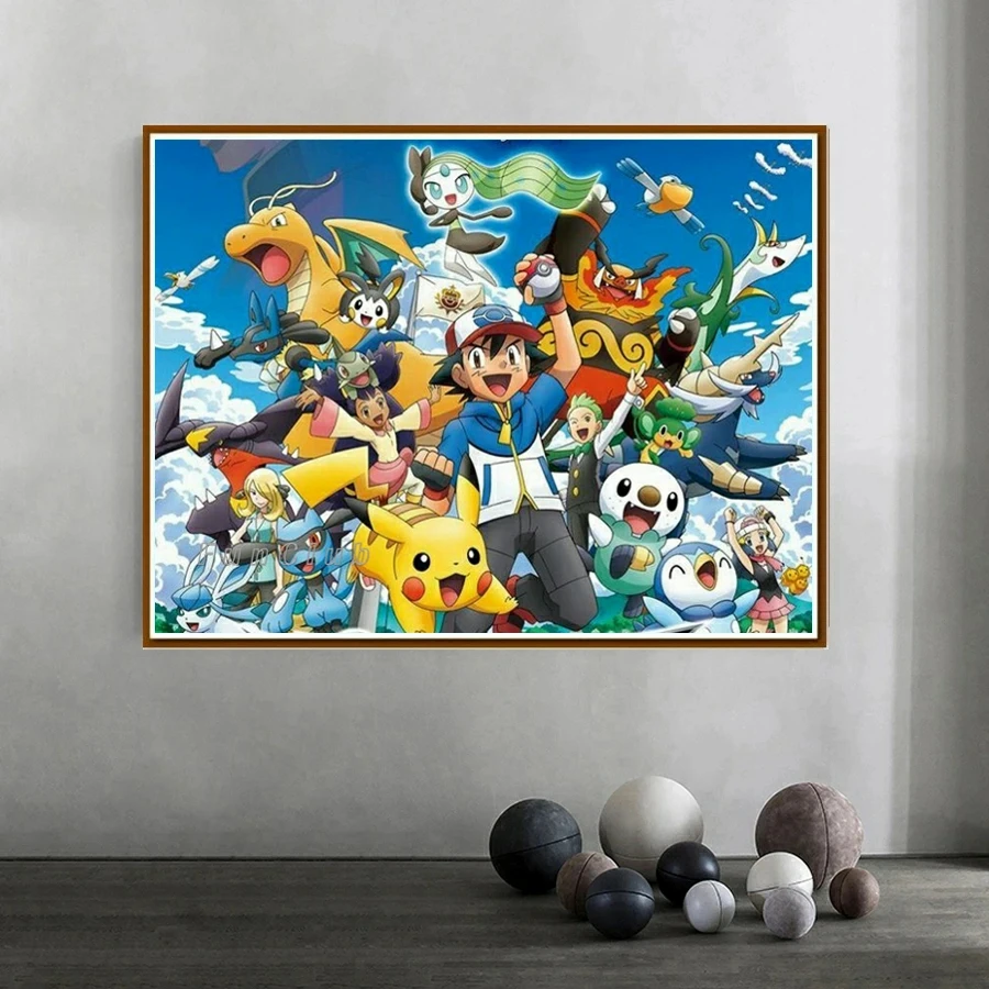 Pikachu Anime Characters Diamo - Home Decor Bali avis et prix