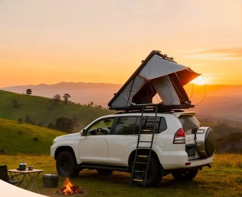 

Палатка на крышу автомобиля SHZY из алюминиевого сплава, камуфляжная/для активного отдыха, гидравлическая автоматическая, для самостоятельных поездок, с жестким корпусом.