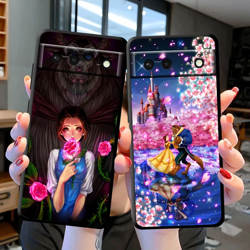 Beauty And The Beast Fairy Tale Phone Case For Google Pixel 8 7 Pro 6 Pro 6A 5A 5 4 4A XL 5G Black Soft Fundas Cover