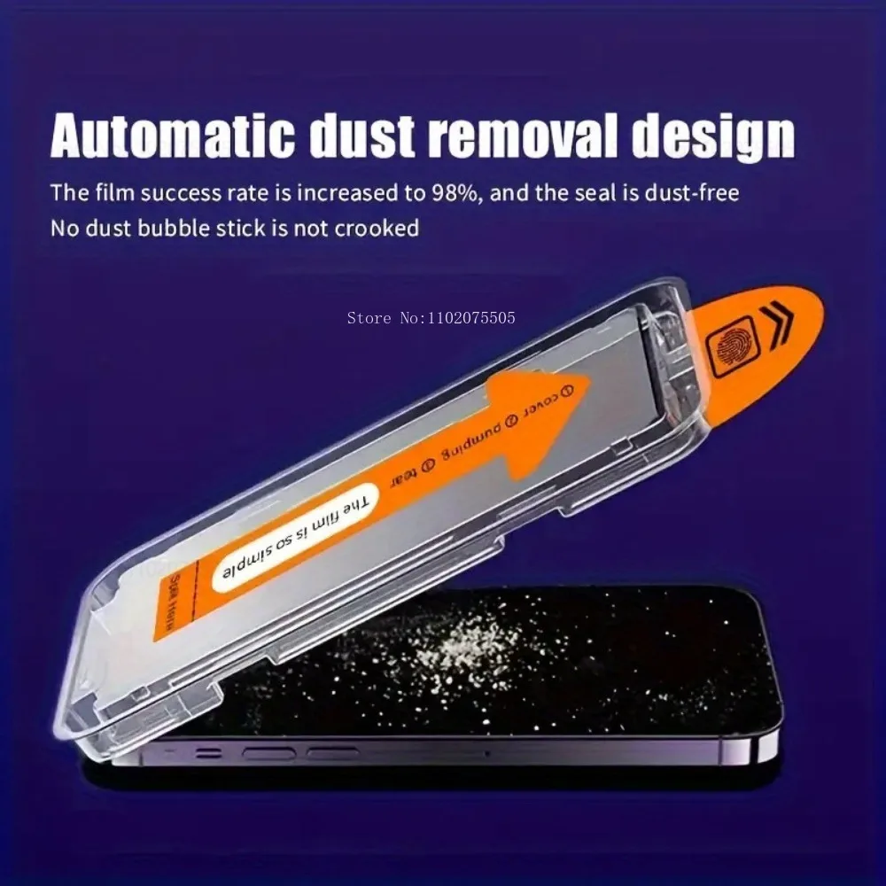 4 stuks Ultra Clear One-Touch Film Applicator Gehard Glas voor IPhone 17 Pro 17 Promax 14 15 Plus 13 Mini 11 12 Promax 16E Films