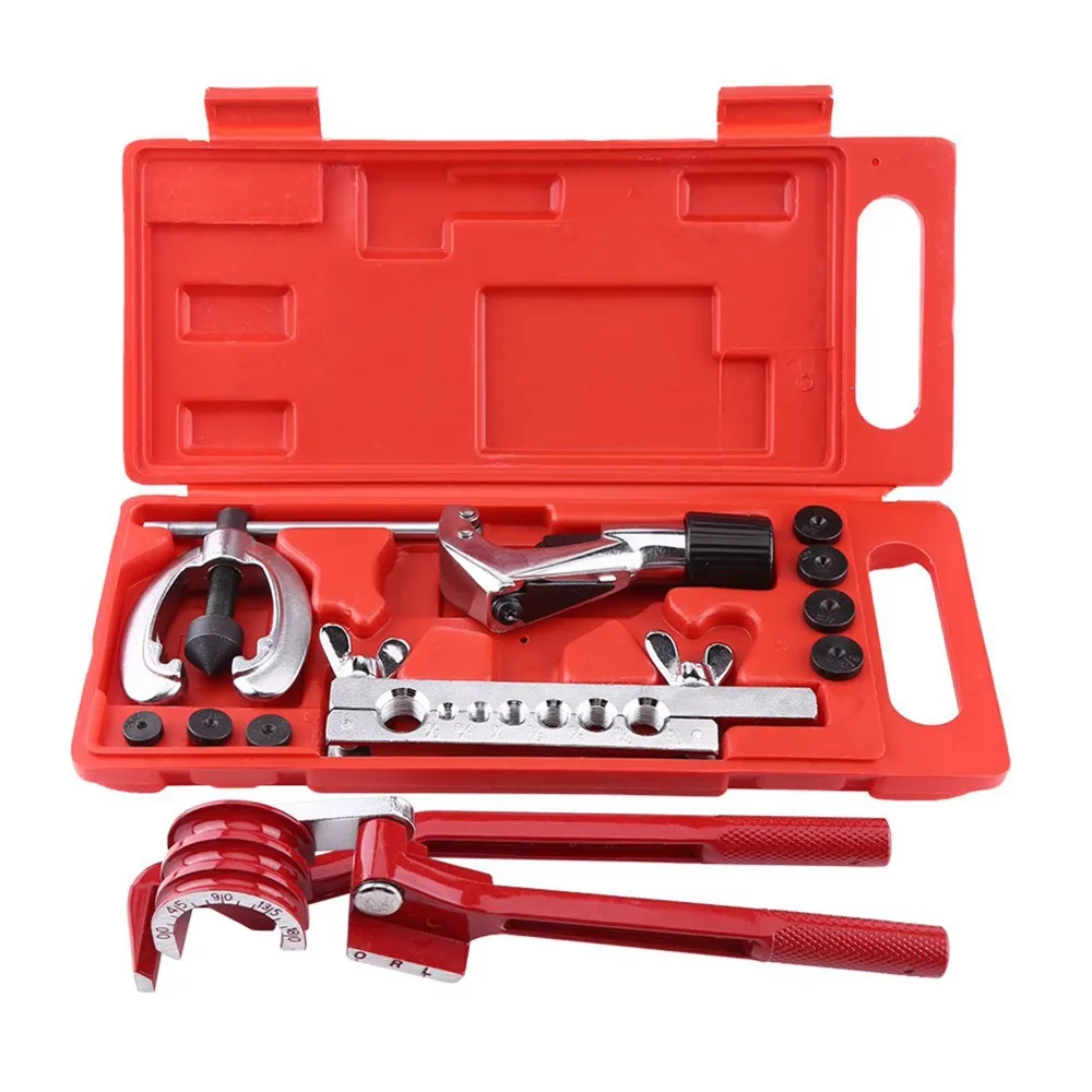 

7-Hole Flaring Pipe Flaring Kit Cutter Bending Tool Flare Kit Multi-Functional Copper Tube Forming Copper Tube Tool Set