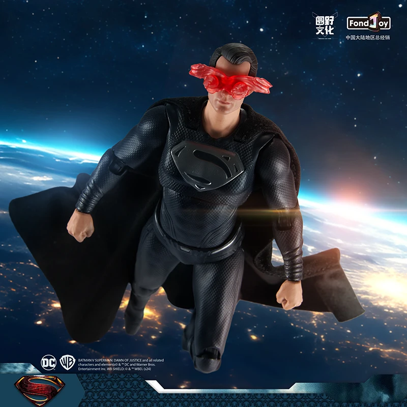 

Fondjoy Model Black Superman Action Figure DC Superman Zack Snyder's Justice League Action Model Collectible Custom Toy Gifts