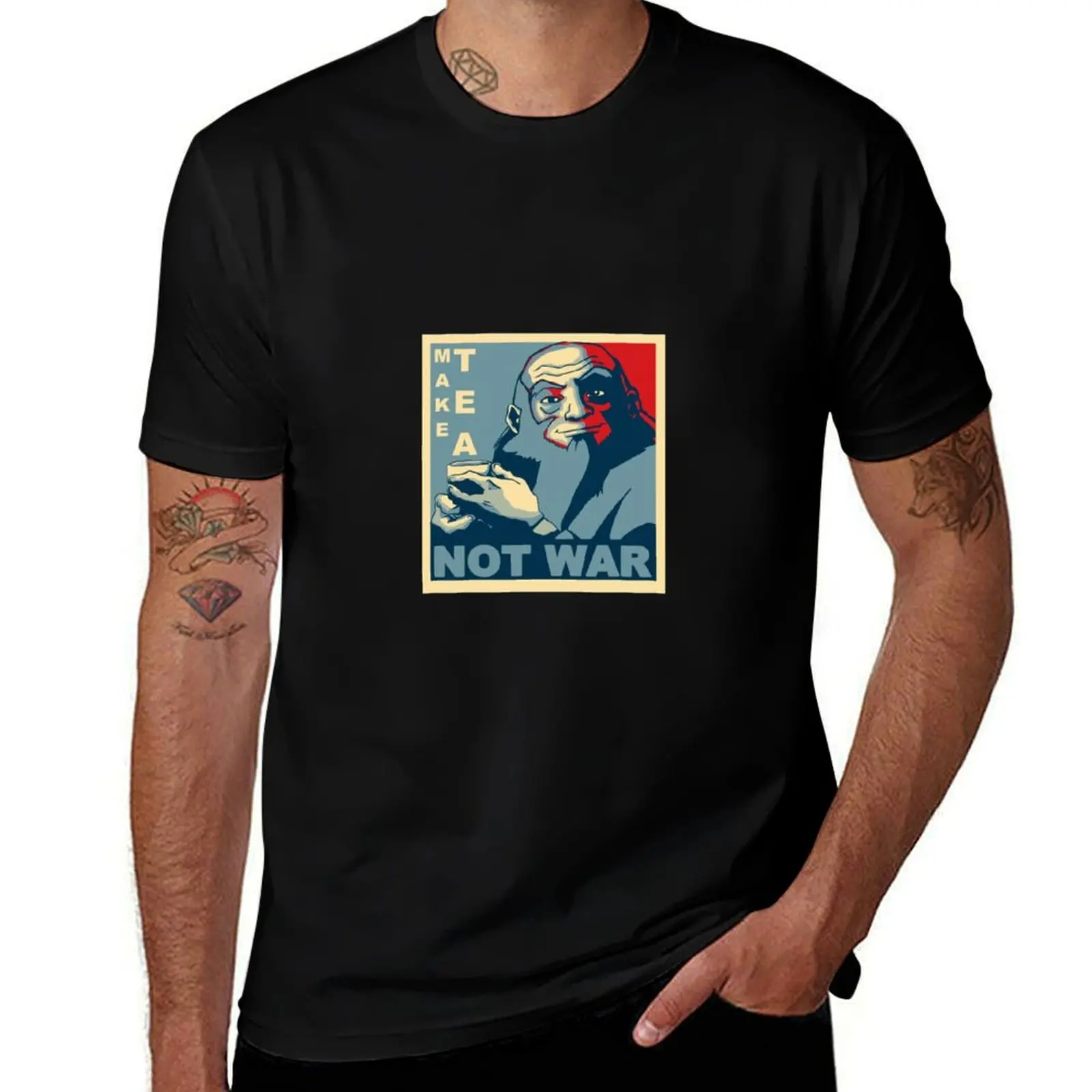 

Iroh Make Tea Not War_902 T-Shirt black cotton t-shirt plain for man package man t shirt cotton T-Shirt