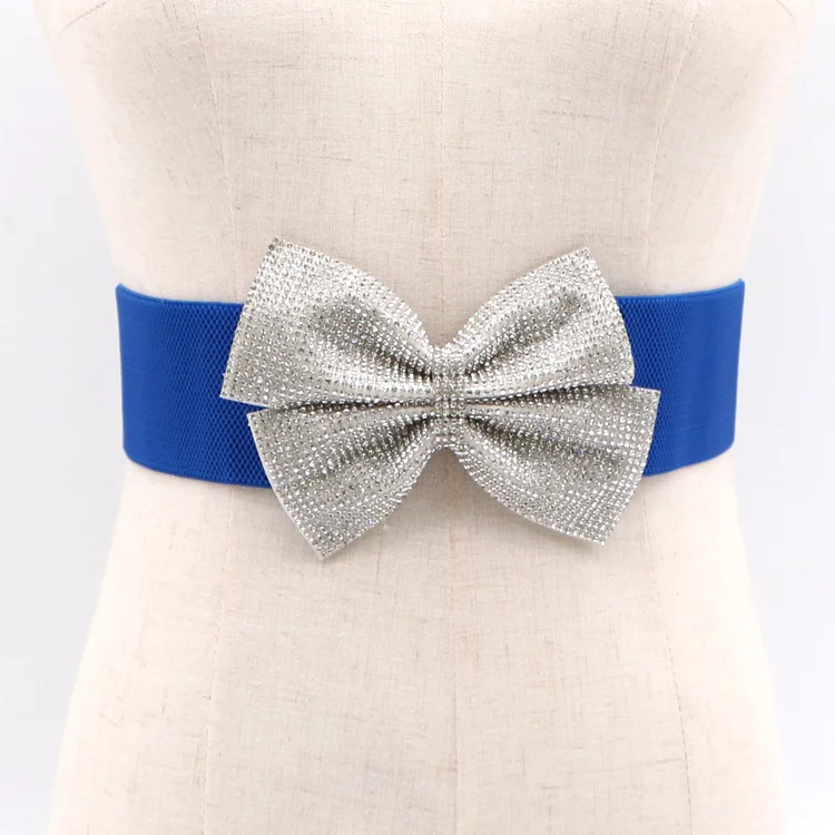 Luxury Handmade Diamond-inlay Belt for Women Bridal Wedding Dress Accessories Versatile Elastic Waist Seal for Women