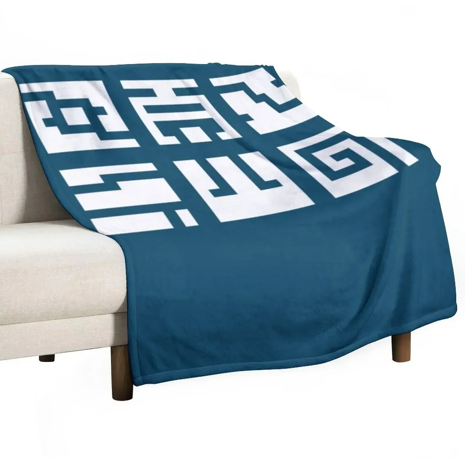 Nuva Symbols white Throw Blanket Fashion Sofas for sofa Flannels Blankets