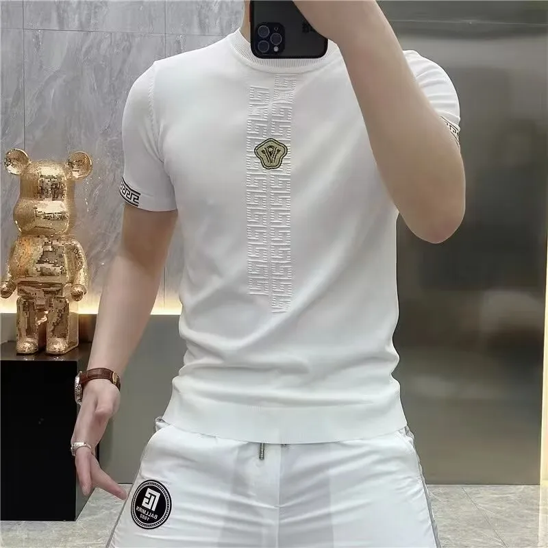 

Cotton T Shirts men Half Sleeve Summer T-shirt Man Short-sleeved Casual Basic Shirt O Neck printing Color Tees Tops