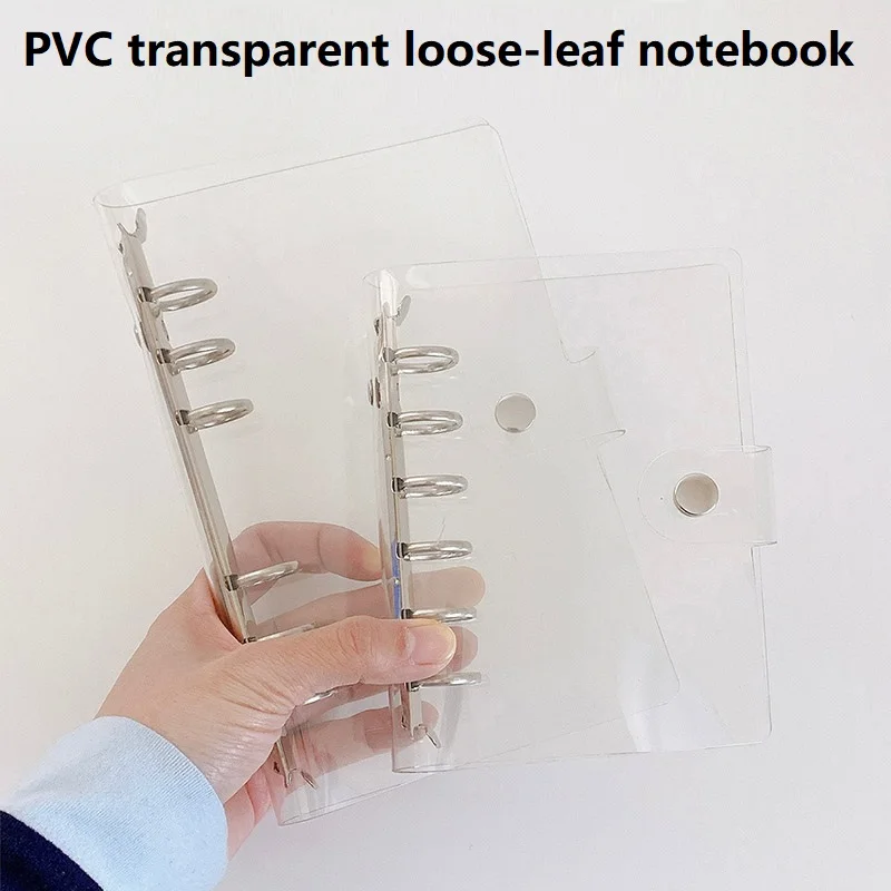 

A5/A6/A7 Transparent Binder Notebook Filing Cabinet A5 Ring Binder Pockets Leaf Filing Cabinet Envelope Budget Binder HYJ01