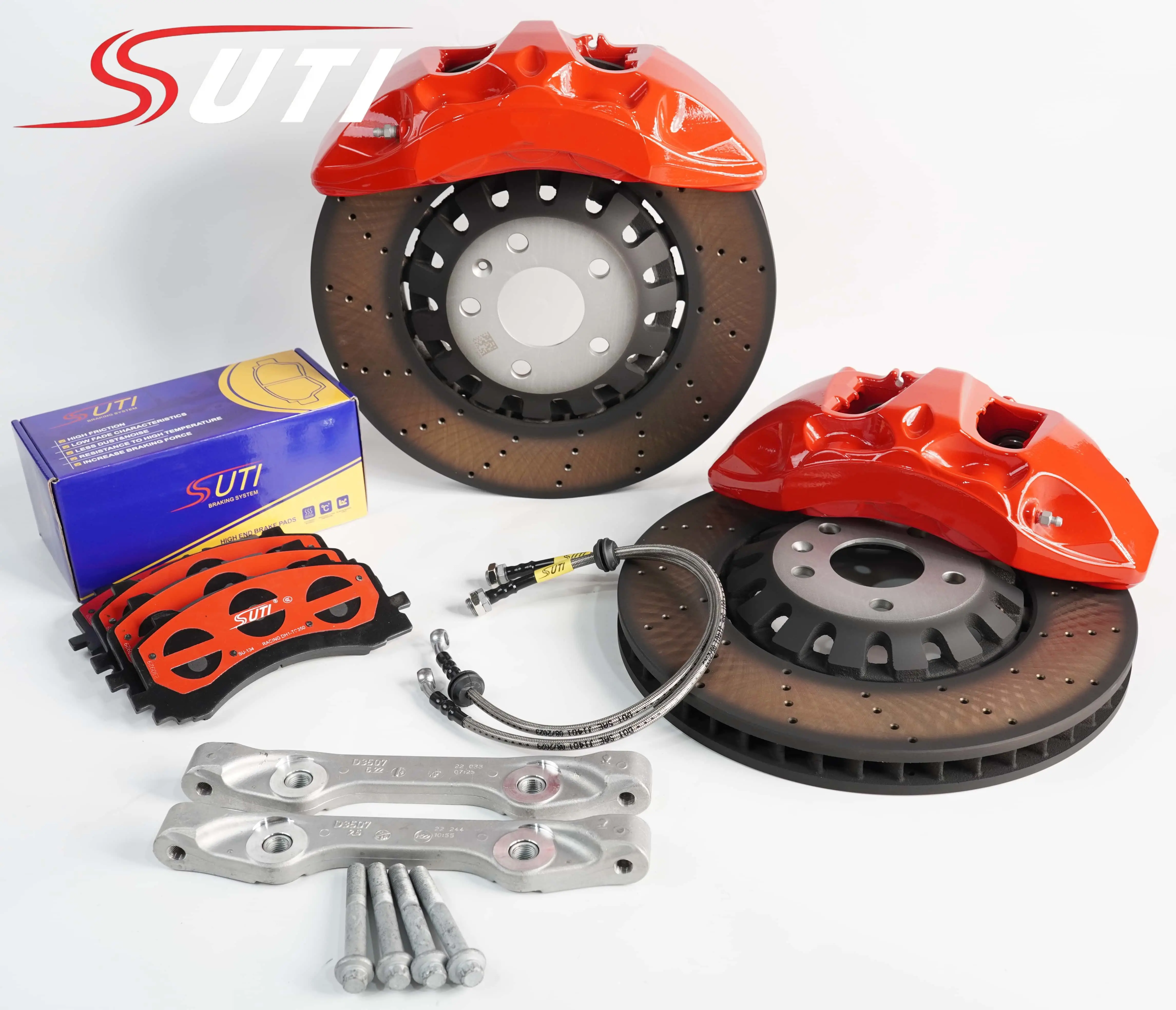 8N 6-Piston Big Brake Calipers New Condition for 18 Inch Wheels and Above SUV Sedan Coupe Upgrade