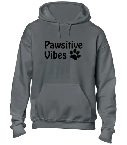 Polarshe-VIBAS PAWSITIVAS HOODIE, ANIME FRIO, CÃO DE GATO AMANTE, Presente Engraçado