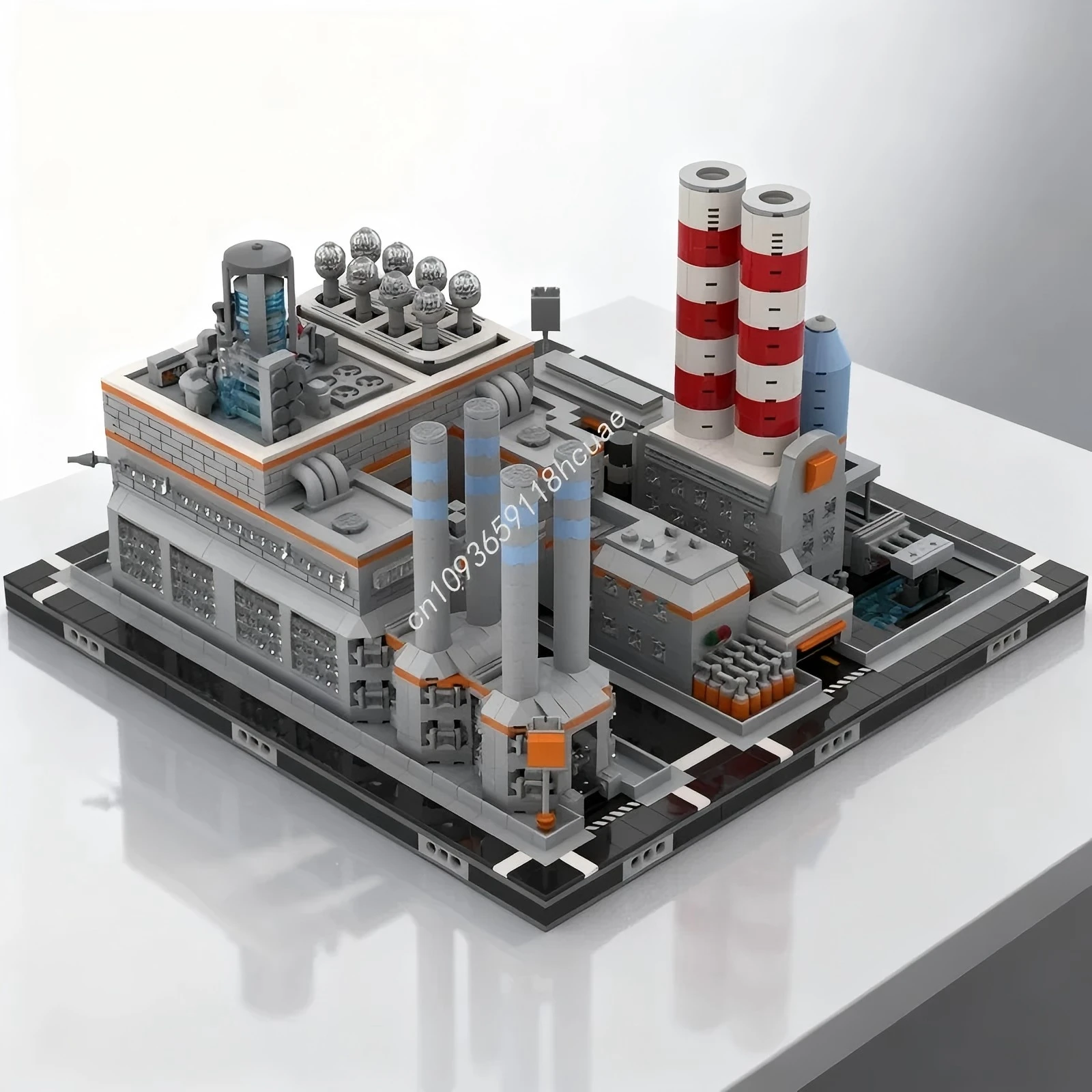 3484 stücke MOC Micropolis Power Plant Modulare Minied Modell Gebäude Weihnachten Geschenk Blöcke DIY Kreative Ziegel Kinder Spielzeug Geburtstag