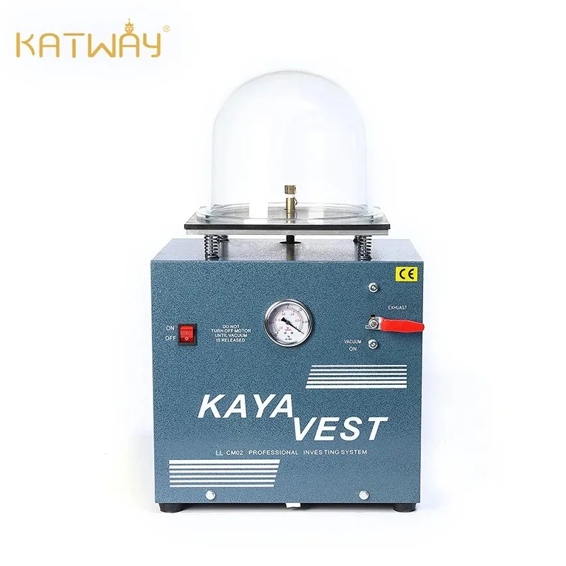 KATWAY Vacuum Investment Machine Mini Compact 2L Injection Molding Jewelry Metal Tool Lost Wax LL-CM02