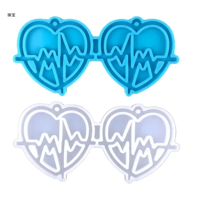

X5QE Love Bamboo Silicone Mold Crystal Epoxy Diy Earrings Decorative Pendants Ornament Jewelry Epoxy Mold for DIY Crafts