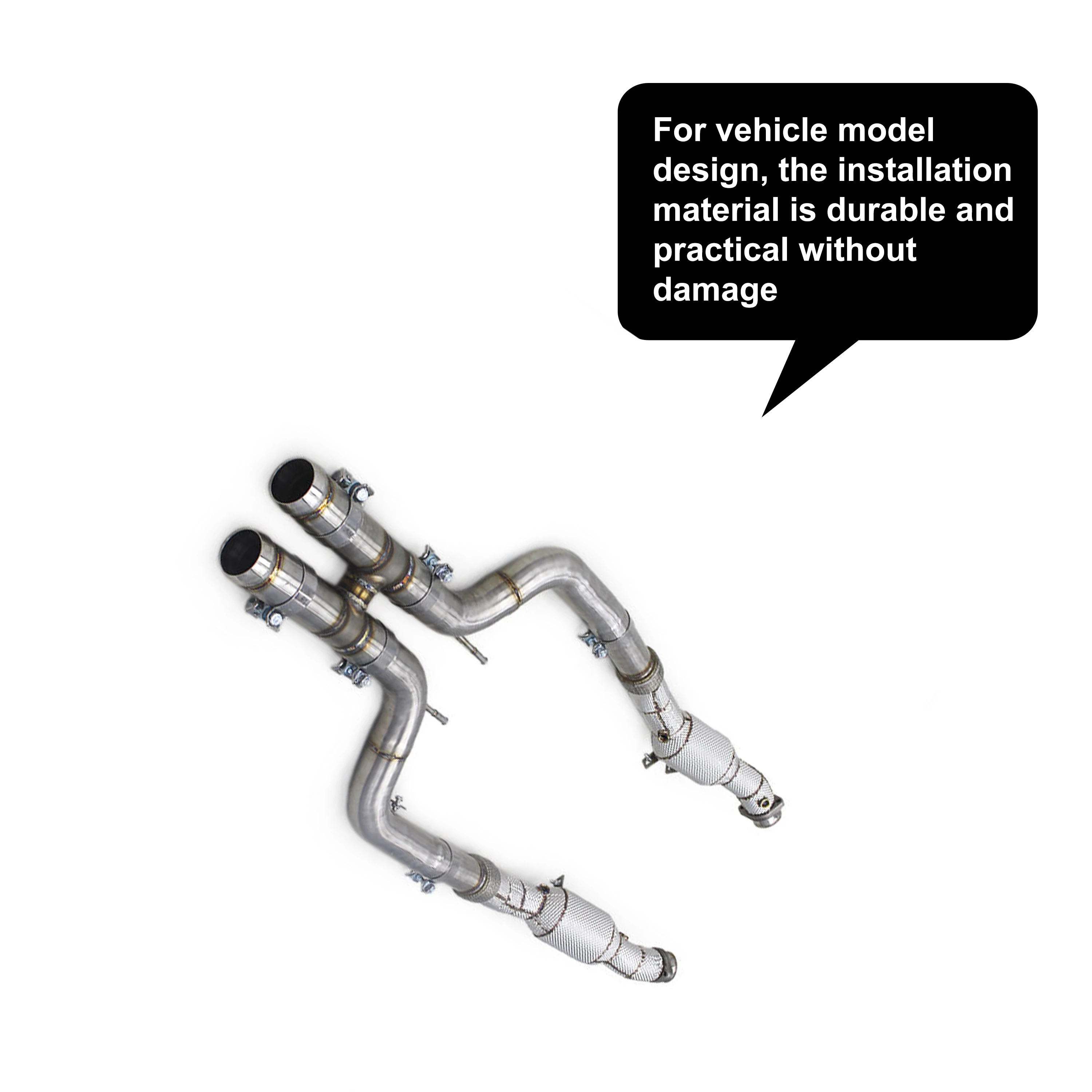 ACE Auspuffrohr Downpipe für Mercedes-Benz AMG W221 S500 S600 5.5T Hochwertige SUS304 Auspuffanlage mit Katalysator – Detail 6