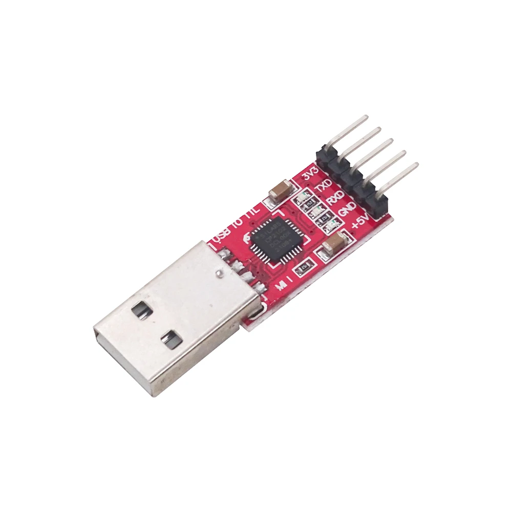 USB 2.0 para UART TTL Serial Converter, Módulo conector, 6Pin, 5Pin, CP2102, 1Pc Lot