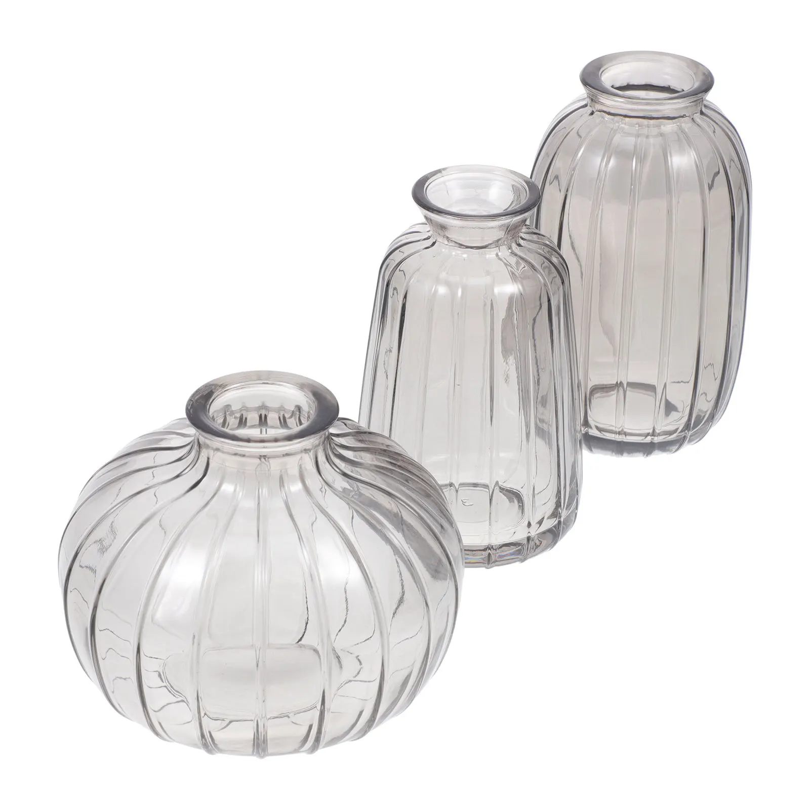 

3Pcs Creative Flower Vase Dried Holder Home Desktop Vase Decorative Hydroponics Flower Display Plants Container