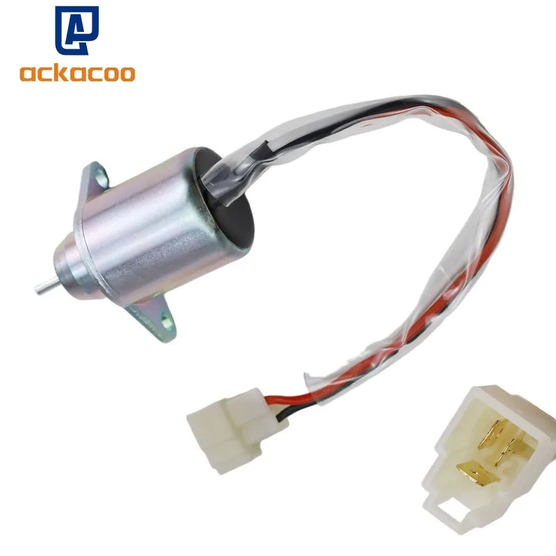 

12V Fuel Shut Off Solenoid for Yanmar 3TNE84 3TNE88 4TNE84 3TNV70 3TNV76 4TNV84 Engine Woodward Komatsu 1503ES-12S5SUC5S