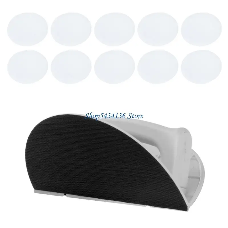 H7ED Accuracy Wall Corner Sander Tool with 10 Adhesive Sandpapers for Renovations