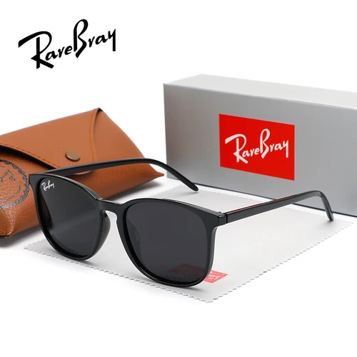 Imagen 1 del producto RareBray gafas de sol polarizadas cuadradas Retro sombra de moda mujeres hombres ultraligeras TR90 marco protección UV400 gafas de sol clásicas