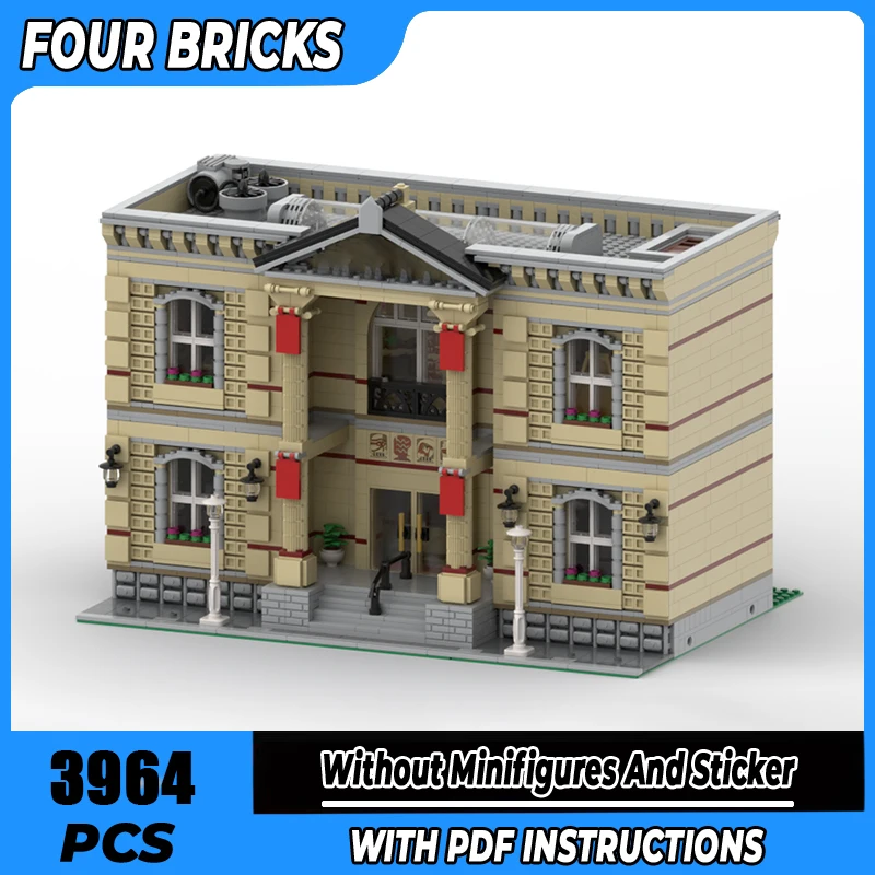 

Moc Building Blocks Great Modular Museum Technology Modular Bricks Model Gifts Christmas Toys DIY Sets Assembly