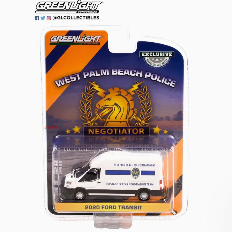 

Greenlight Diecast 1:64 Scale 2020 Transit LWB Alloy Simulation Car Model Static Collection Decorated Holiday Toy Souvenir Gift
