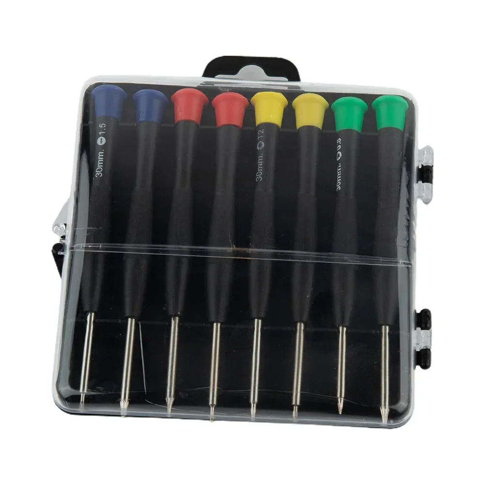 Tool Screwdriver Set Precision PH000 Repair Tool SL1.5 Screwdriver Tool T3 T4 T6 Torx Cross 118*122*20mm Multicolour