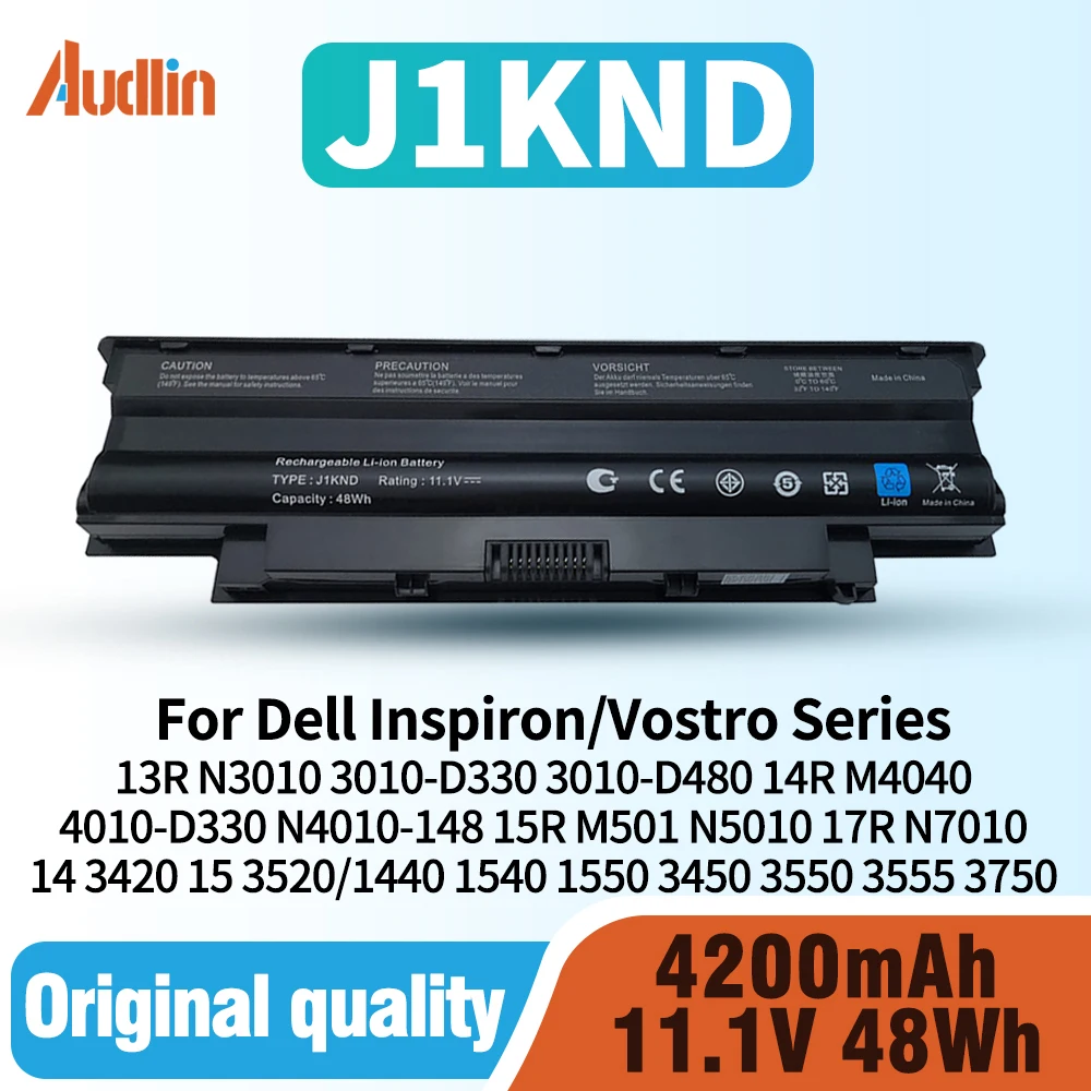 

Аккумулятор N5010 3520 N7110 J1KND для Dell Inspiron 3420 15r 17r 14r 13r N5110 N4110 N4010 N3010 M5110 M4110 M501 M503 Vostro 3750