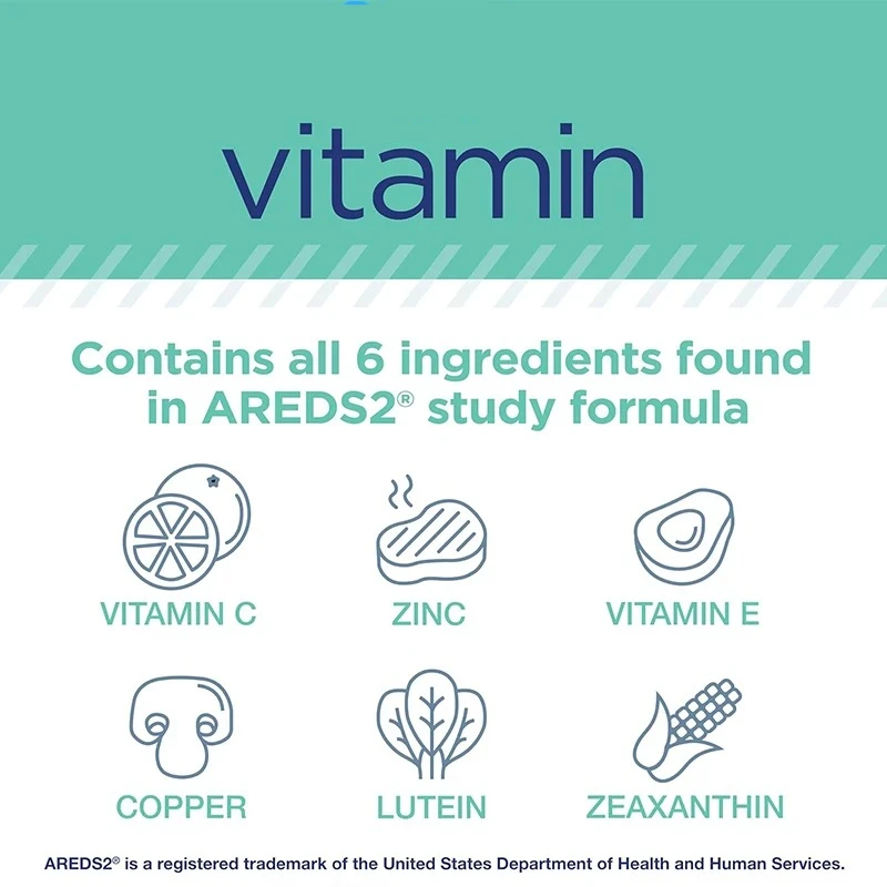 Based on Eye Vitamins, Containing Lutein and Zeaxanthin - 60 Capsules