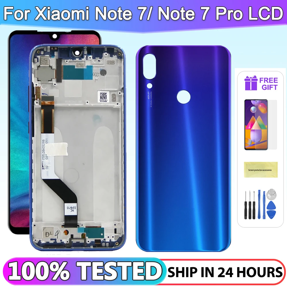 

6.3" For Xiaomi Redmi Note 7 LCD Display Touch Screen Digitizer For Redmi Note 7 Pro LCD M1901F7H M1901F7G Screen No Defects