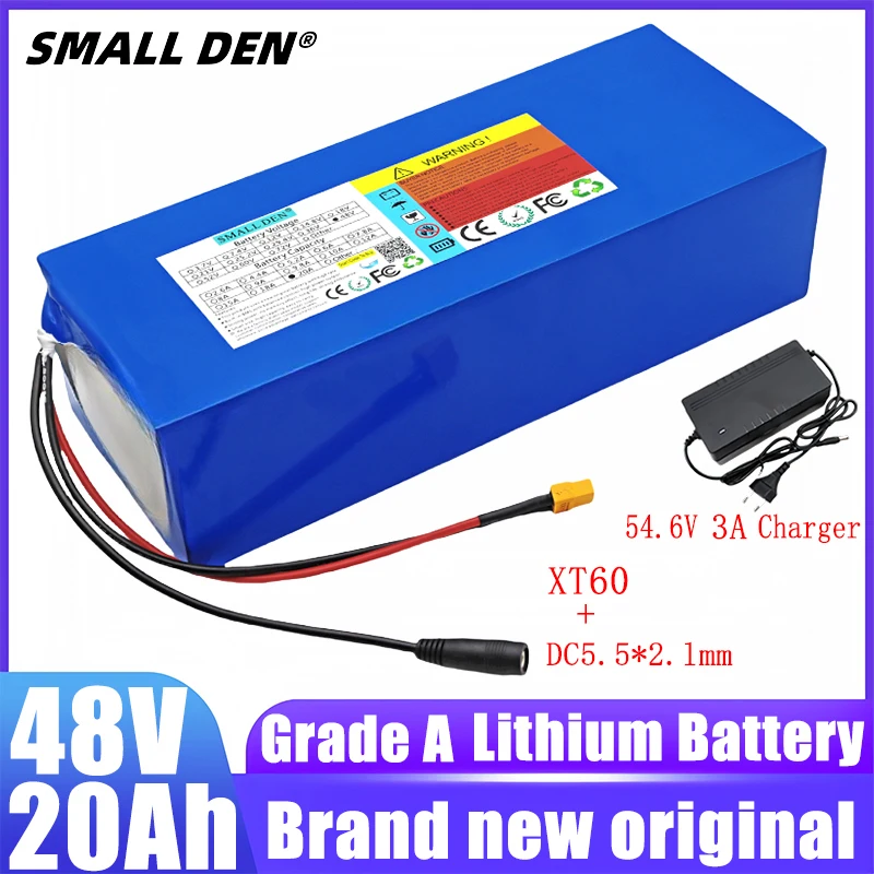 48V 20Ah new 21700 13S4P lithium battery pack 800W high-power battery suitable for various transportation vehicles, customizable