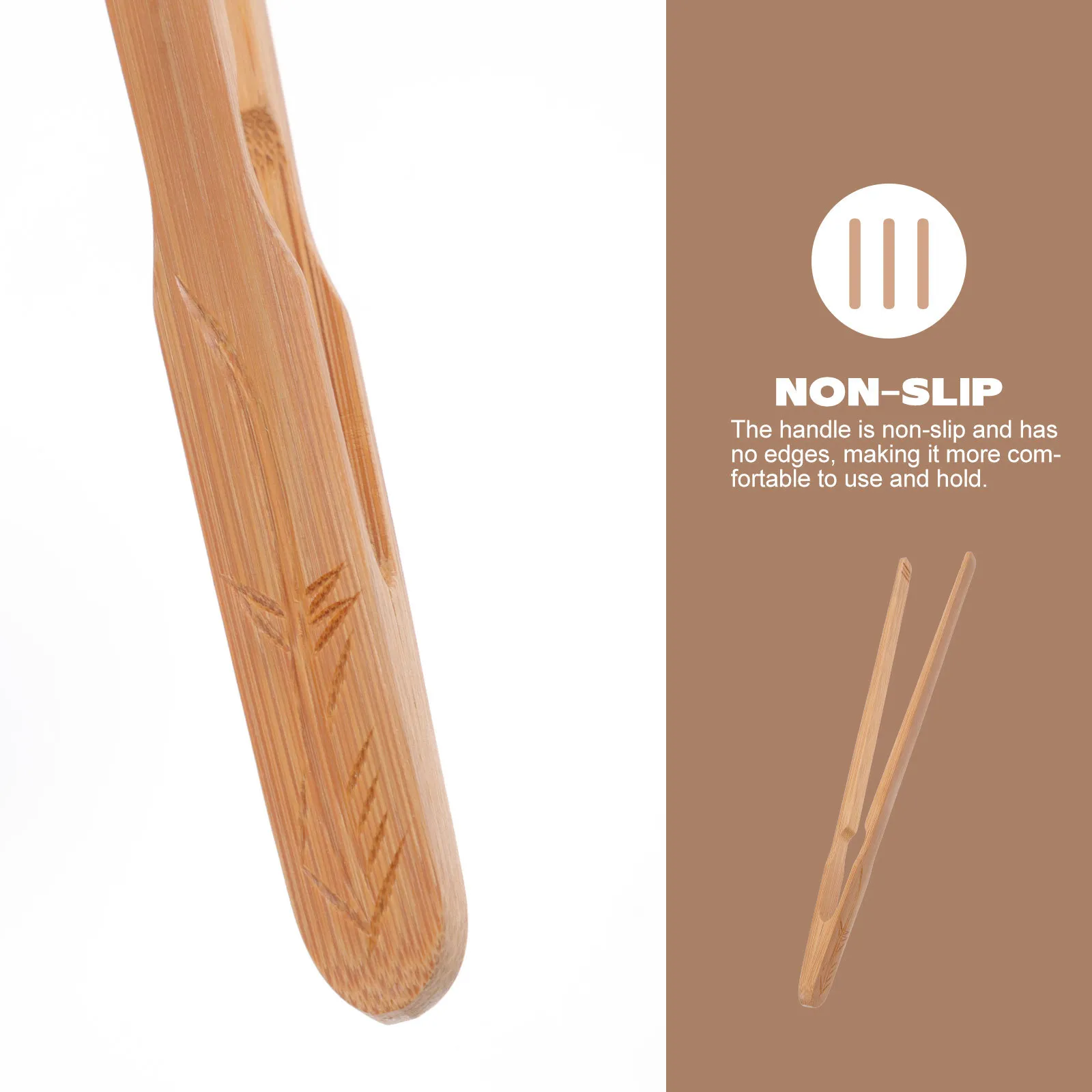 

1Pcs Bamboo Tea Ceremony Clip Comfortable Non-Slip Food Tong for Kitchen Serving Bbq Steak Tea Cooking Kitchen Tool