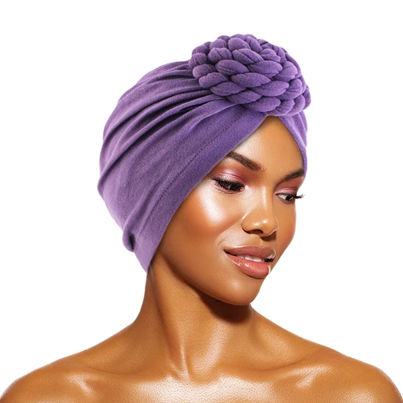 Headwear Beanie Hat Cap Twist Knot Turban For Women Girl Chemo Head Wrap Soft Stretch Hair Loss Alopecia Fashion TS010