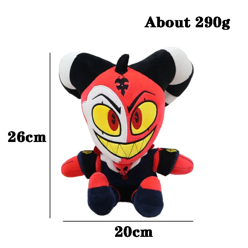 In Stock 26cm Stuffed Animation Helluva Boss Character Demon Striker Plush Toys Cosplay Hotel Hazbin Anime Cartoon Plushie Doll