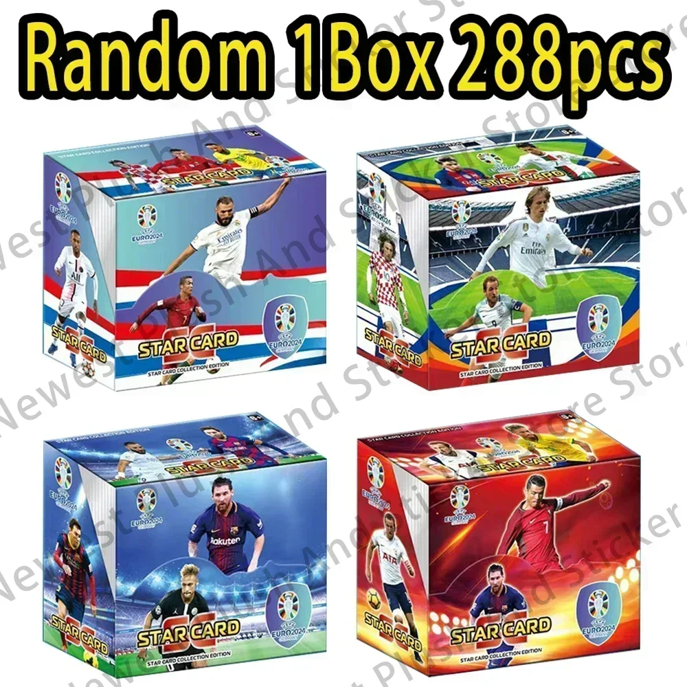 55/288/pcs Football Card Stars World C Ronaldo, Mar Messi, Stars Flash Card Collection 3D Football Card Album