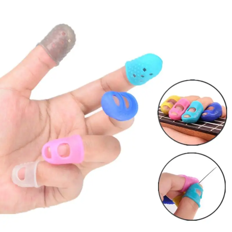 Protectors Silicone Versatile Comfortable Easy To Use Protect Guitar Accessories Gel Finger Guards For Ukulele Guitarists Guitar