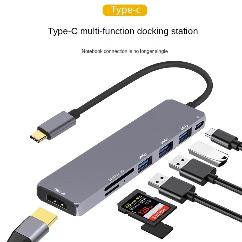 7-in-1 USB-C Hub - USB-C To HDTV and More - Multi-Function Docking Station