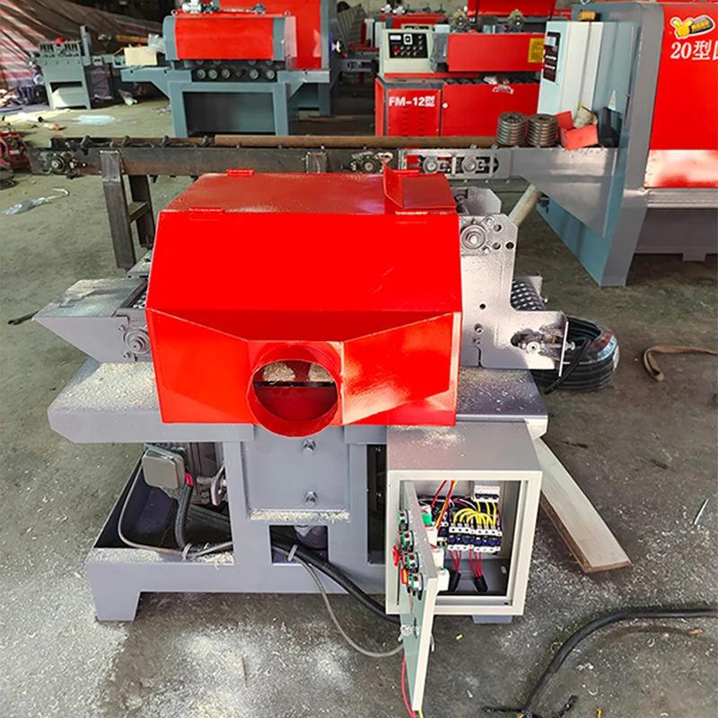 Multi - Circular Saw with Half Round Edge Leather Waste Wood Function Side Leather Rip Saw Machine