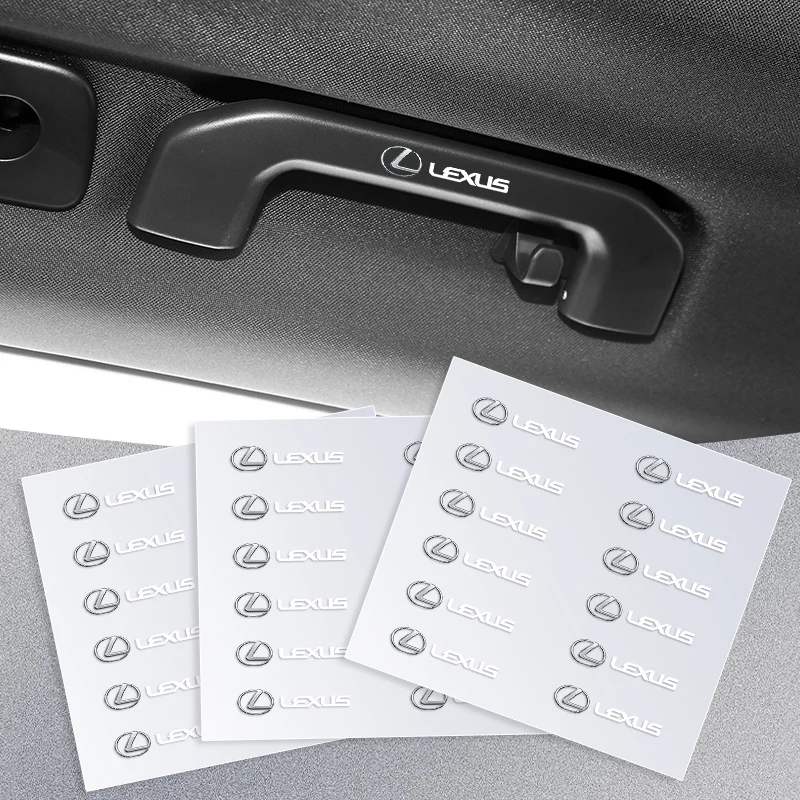 

Car Steering Wheel Badge Stickers Car Door Handle Label Decal For Lexus IS250 IS200 CT200h GS300 LS430 RX450h LX570 IS300