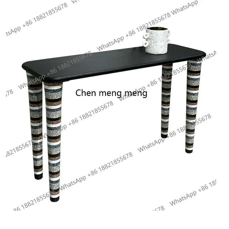 

zqxItalian-French porch table marble antique designer furniture table foyer