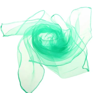 12 pçs 60*60cm panos de malabarismo toalhas de ginástica dança lenços de seda vermelho amarelo laranja azul roxo verde desigual cachecóis 8 principais vendas cachecol verde e amarelo - №4