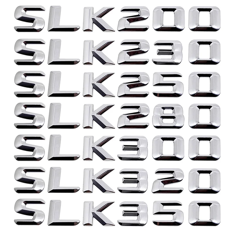 Для SLK Class W171 SLK63 SLK200 SLK220 SLK230 хромированные буквы-Стикеры значок эмблема