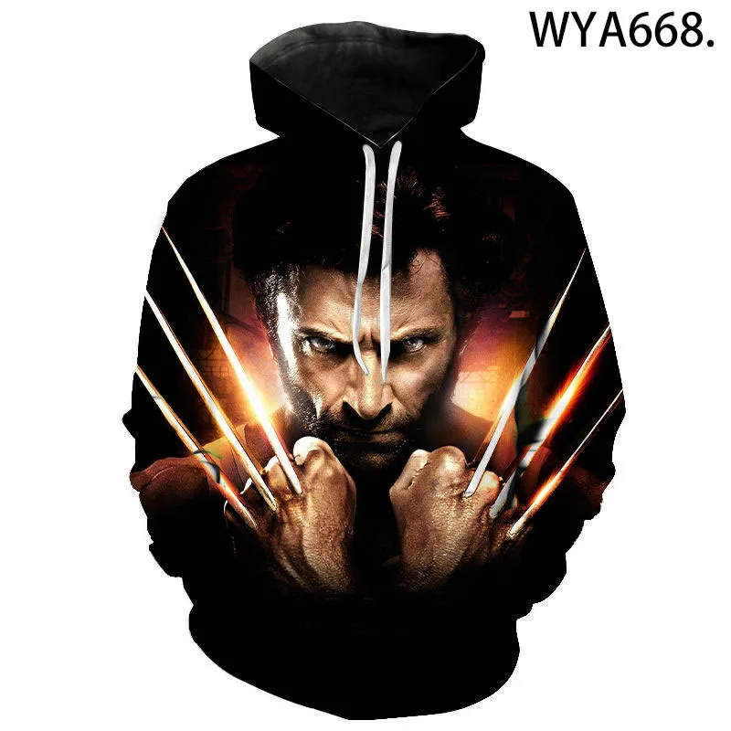 

Miniso Fashion X Men Hoodie 3D Print Wolverine Women Children Casual Sweatshirts Boy Girl Personality Hoodies Cool Pullovers