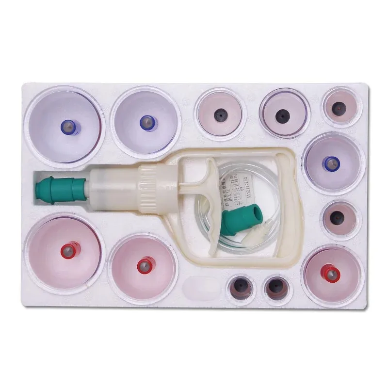 6/12/24 個厚みのある Kangzhu 鍼真空ボディカッピングセットマグヘトセラピー吸引カップ中国の伝統的なカッピングジャー