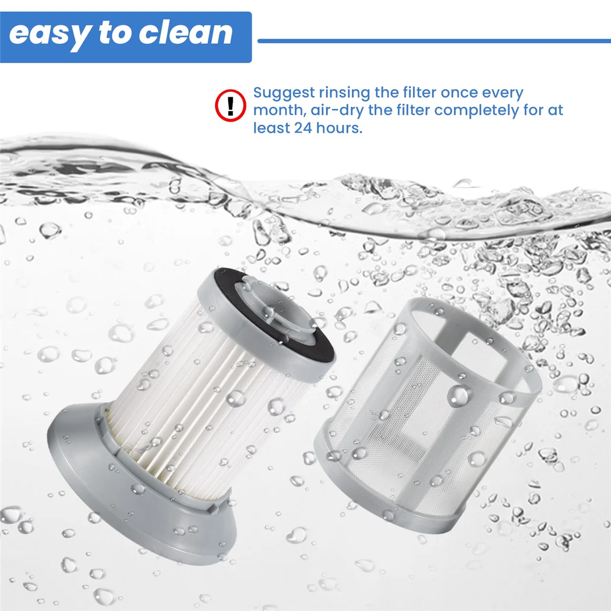 Replacement Filter for Bissell 2156A, 1665, 16652, 1665W Zing Canister Vacuum, Compare to Part 1613056