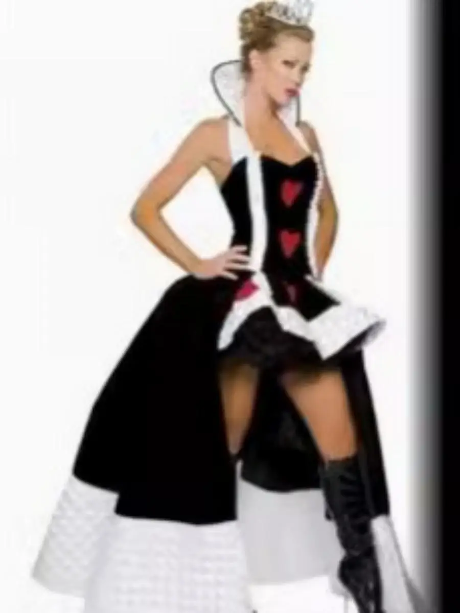 زي ملكة جديد للهالوين، زي ساحرة ومصاص دماء وشيطان، زي أحمر بقلب للعروض المسرحية، ملابس تقليدية نسائية #4