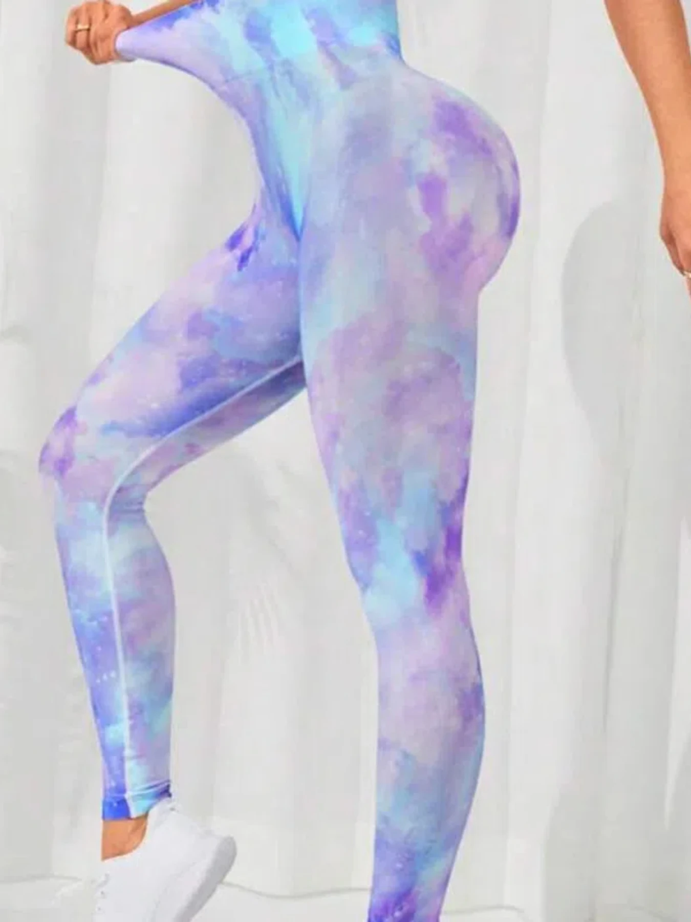 Aurora Tie Dye Yoga Pants Female High Waist Leggings Gym Workout Fitness Long Pants Seamless Sports Leggings