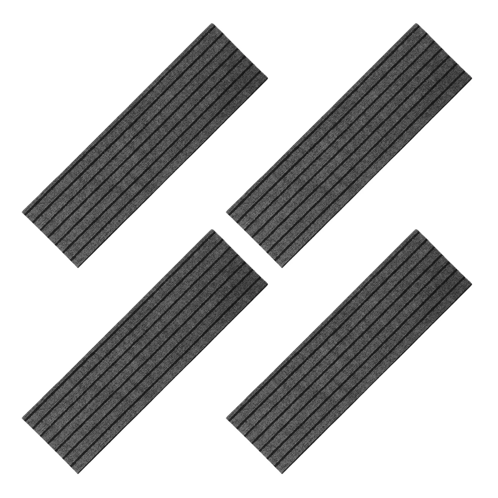 4Pcs Non Slip Stair Treads Outdoor Stair Mats Self Adhesive Carpet 31x9 Inch Commercial Entry Walkway Safety Rug
