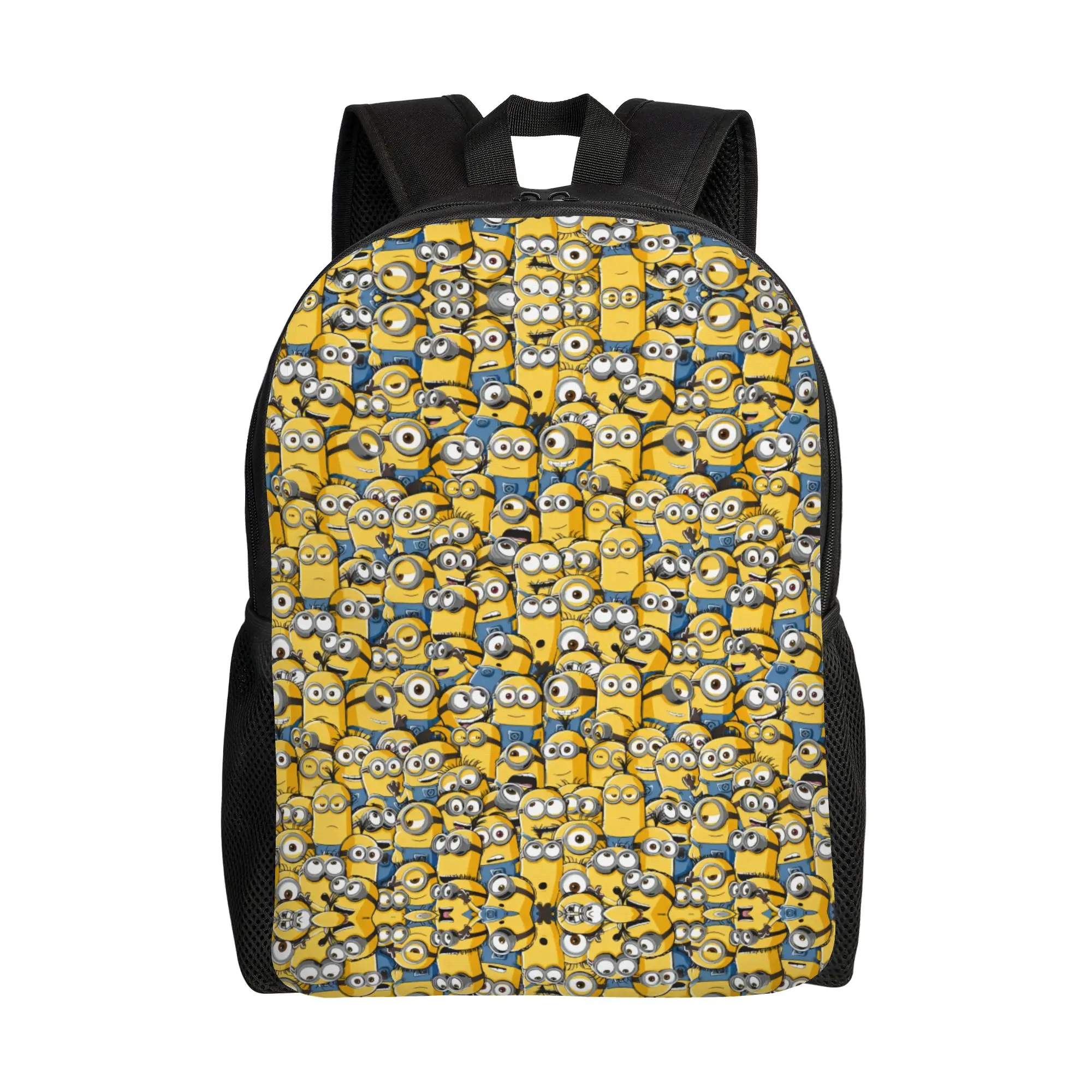 

Personalized M-Miniones Backpacks Men Women Casual Bookbag for College School Film Bags