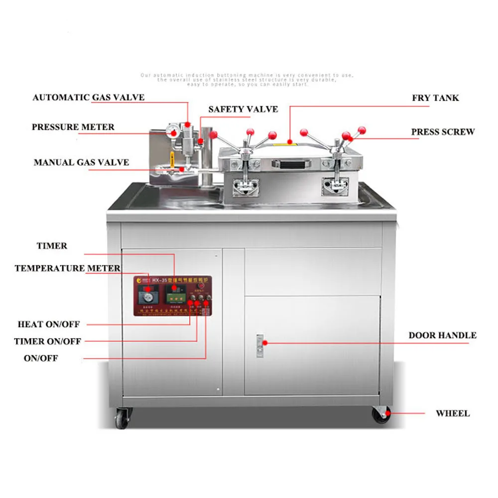 Factory Price Duck Gas Pressure Frying Machine/Potato Chips Fryer/Whole Duck Fryer Broasted Machine